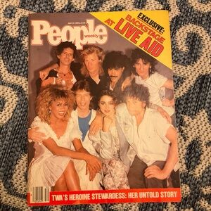 madonna Tina Turner Jagger Dylan Richards Live Aid People Magazine 7/29/85